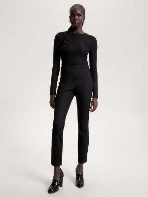 Fit Elevated Hilfiger | Slim Black Tommy Knit | Trousers