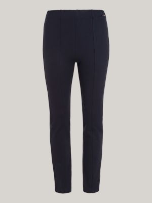Elevated Knit Slim Fit Trousers, Blue