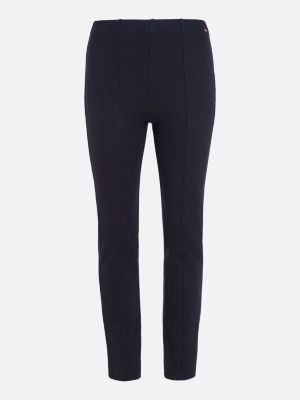 Elevated Knit Slim Fit Trousers, Blue