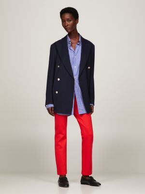 Elevated Knit | Hilfiger Fit Slim Tommy Trousers | Red