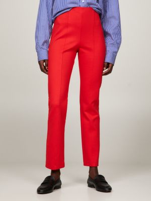 Red tommy hot sale hilfiger pants