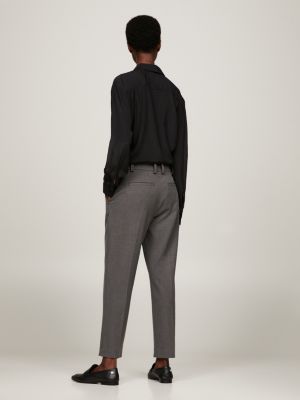 Dark grey slim fit trousers deals womens