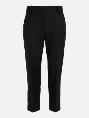 schwarz knöchellange slim straight leg fit hose für damen - tommy hilfiger