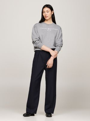 Pigment Dyed Relaxed Straight Leg Trousers | Blue | Tommy Hilfiger
