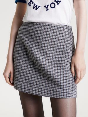 Fit Hilfiger | Skirt Mini Check And Tommy Blue | Flare