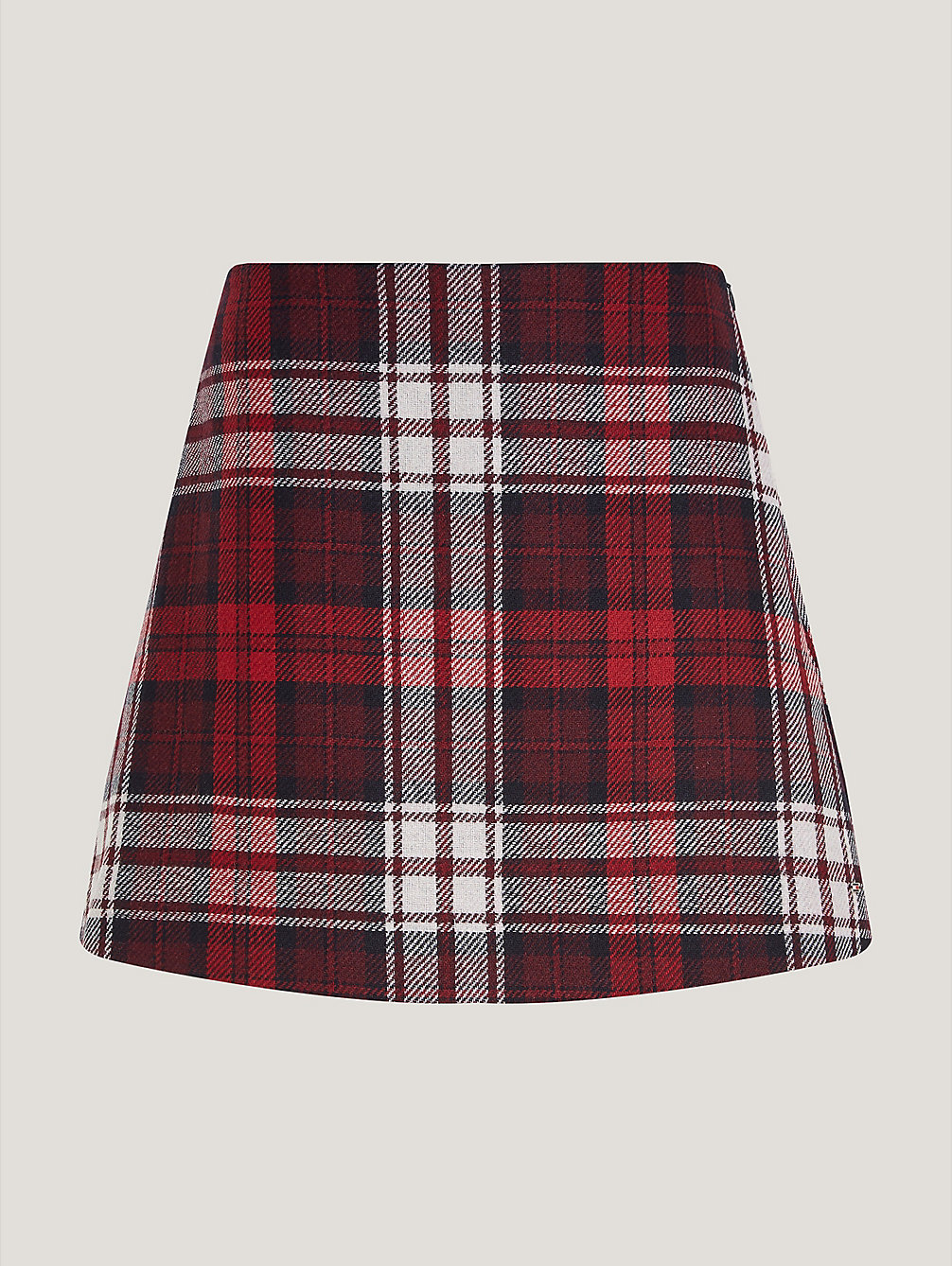 red tommy tartan mini skirt for women tommy hilfiger