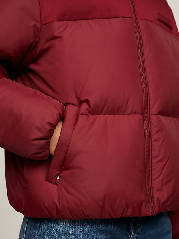 Recycled Relaxed New York Puffer Jacket | Red | Tommy Hilfiger