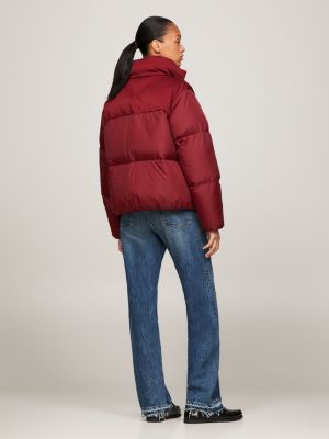 Recycled Relaxed New York Puffer Jacket Red Tommy Hilfiger