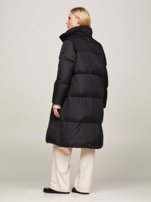 Recycled Relaxed New York Puffer Jacket, Black