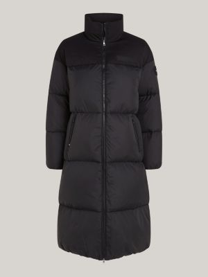 Recycled Maxi Relaxed New York Puffer Jacket, Black