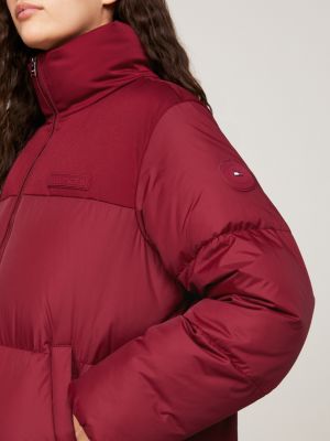Recycled Maxi Relaxed New York Puffer Jacket | Red | Tommy Hilfiger