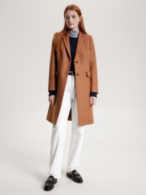 Tommy hilfiger belle long clearance blend coat