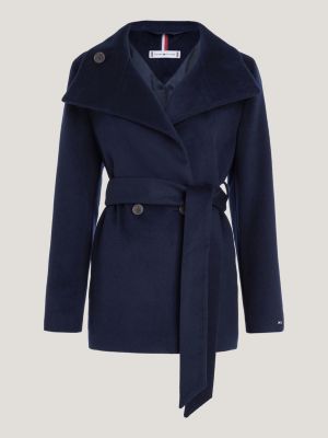 Tommy hilfiger belle funnel clearance wool coat