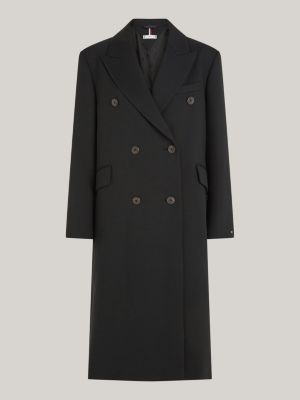 Tommy hilfiger long store buttoned trench coat