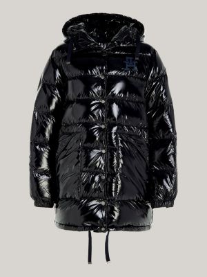 Tommy hilfiger long gloss on sale puffer