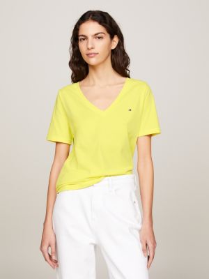 Tommy hilfiger clearance women's yellow top