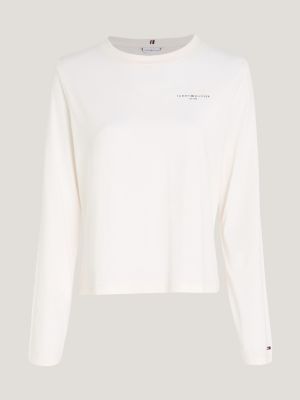 1985 Collection Langarmshirt mit Logo | Weiß | Tommy Hilfiger