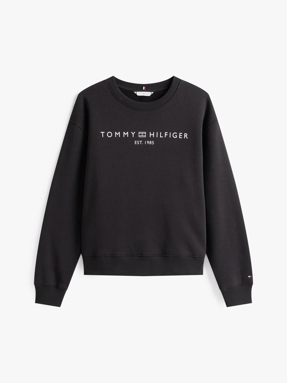 Logo Signature Crew Neck Sweatshirt — Grey