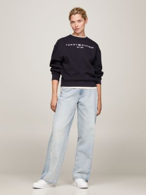 Tommy hilfiger signature hot sale tape cuff sweatshirt