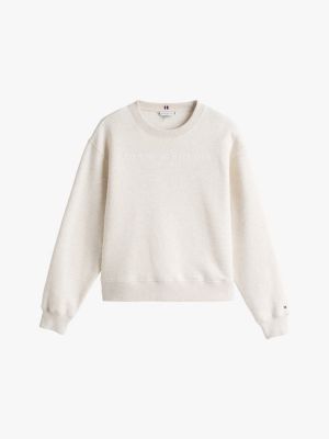 white logo regular sweatshirt for women tommy hilfiger