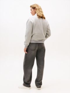 Logo Signature Crew Neck Sweatshirt — Grey 4