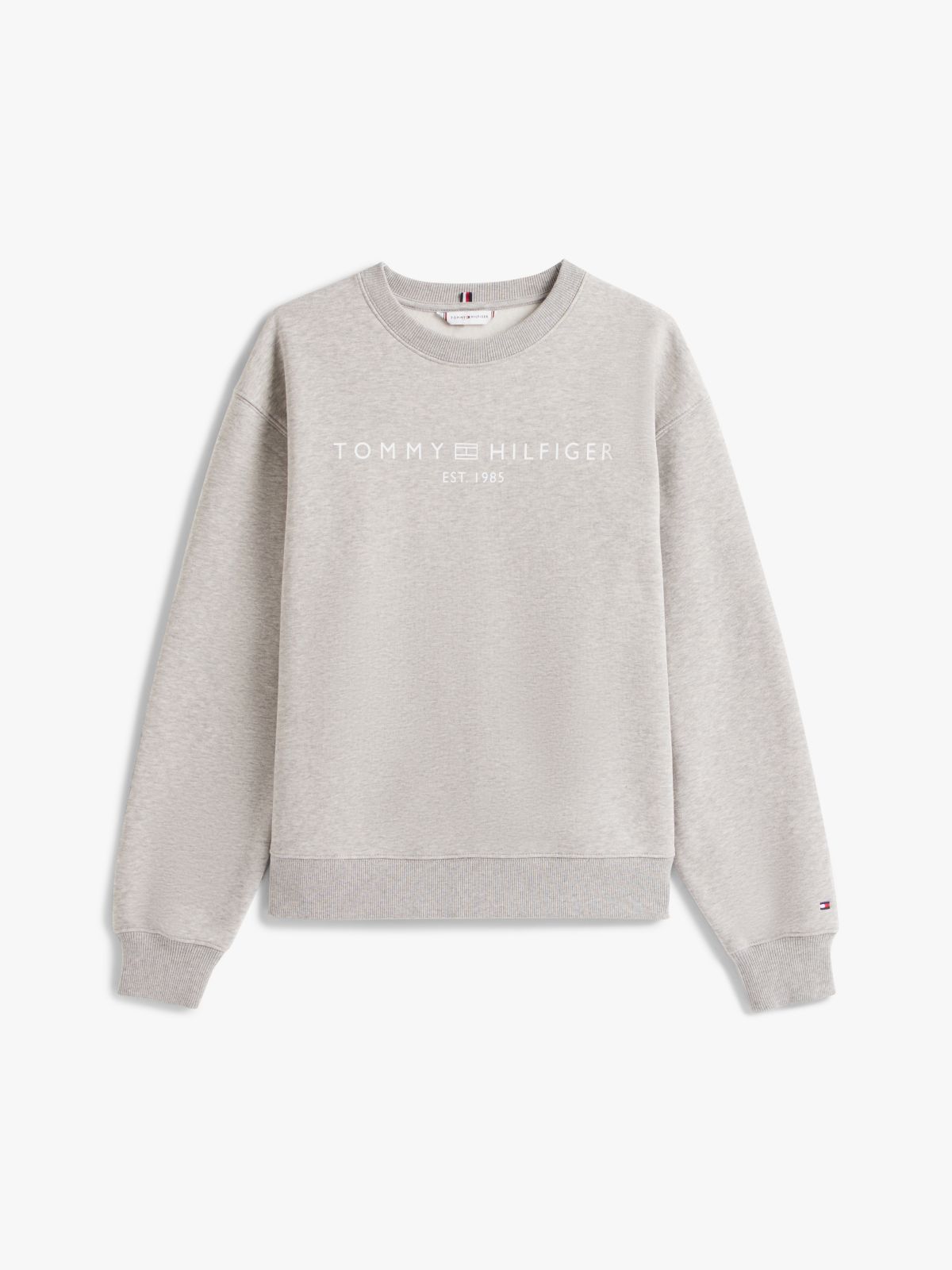 Logo Signature Crew Neck Sweatshirt — Grey