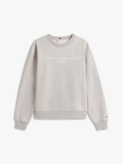 Logo Signature Crew Neck Sweatshirt — Grey 5