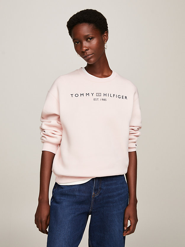 Modern Signature Logo Sweatshirt | Pink | Tommy Hilfiger