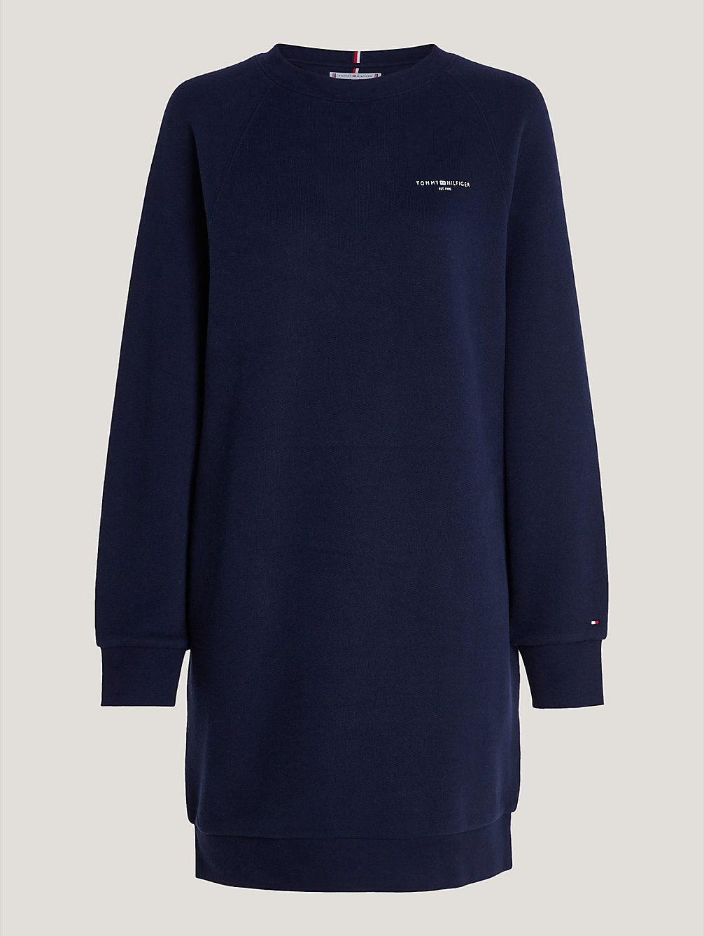 blue 1985 collection sweatshirt dress for women tommy hilfiger
