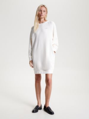 White store sweatshirt dress