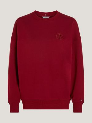 Tommy hilfiger best sale red sweatshirt women's