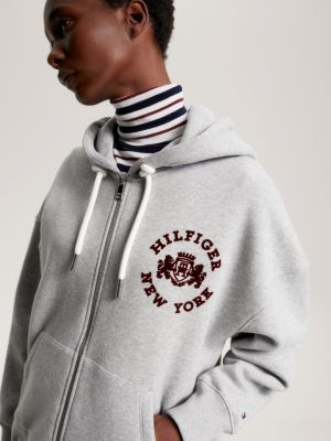 Tommy hilfiger grey on sale zip up