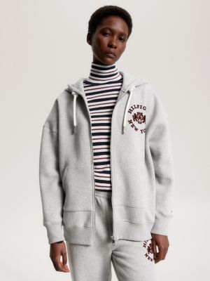  Tommy Hilfiger Sudadera casual con capucha Zipup para mujer :  Ropa, Zapatos y Joyería