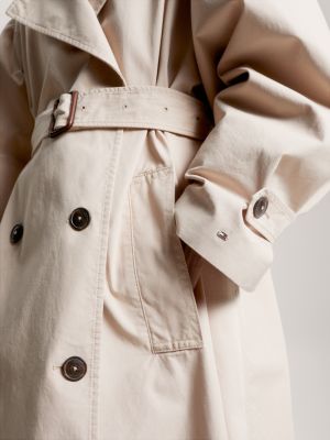 Double Breasted Relaxed Fit Trench Coat