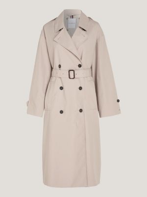 Double Breasted Relaxed Fit Trench Coat | Beige | Tommy Hilfiger