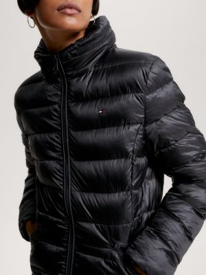 Tommy Hilfiger Global Stripe Recycled Padded Coat Black