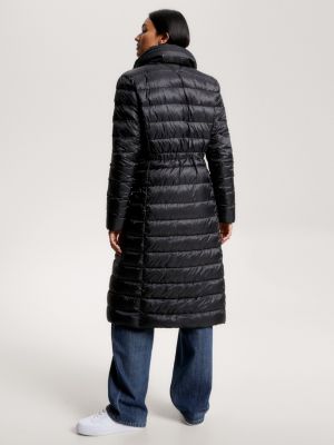 Tommy Hilfiger Global Stripe Recycled Padded Coat Black