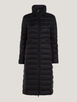 Tommy Hilfiger PADDED GLOBAL STRIPE MAXI - Winter coat - black - Zalando.de