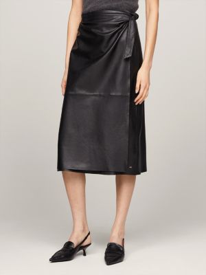 Tommy hilfiger shop leather skirt