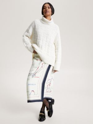 White MOISELLE Monogram Sweater