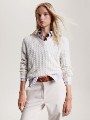 Tommy hilfiger clearance cable knit jumper