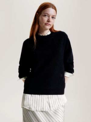 Black tommy hilfiger jumper on sale womens