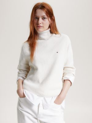 White cotton jumper clearance womens