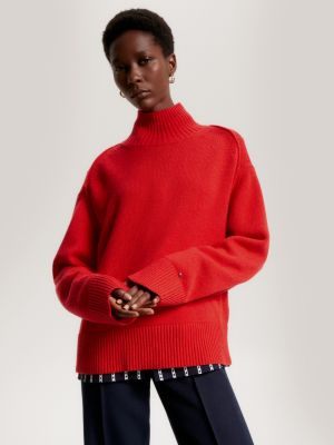 Tommy hilfiger mock outlet neck jumper