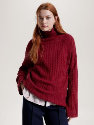 Tommy hilfiger red jumper on sale womens