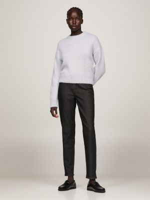 Grey store hilfiger jumper