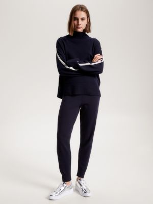 Keira Ruched Silk Jogger Pant - Black | ILTM - Clearance