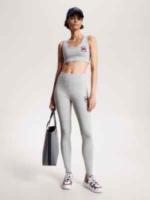 Sport Varsity Low Support Racerback Bra, GREY