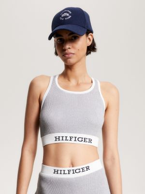 Tommy hilfiger crop top 2024 grey