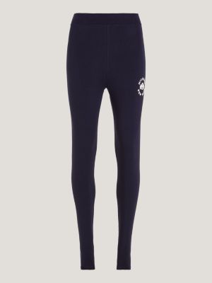 The Logo Legging + Sport Bra set - Slate Blue Ribbed High-Waist – AMILLIARDI